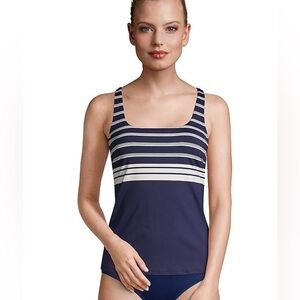 Lands End square neck tankini top size 12